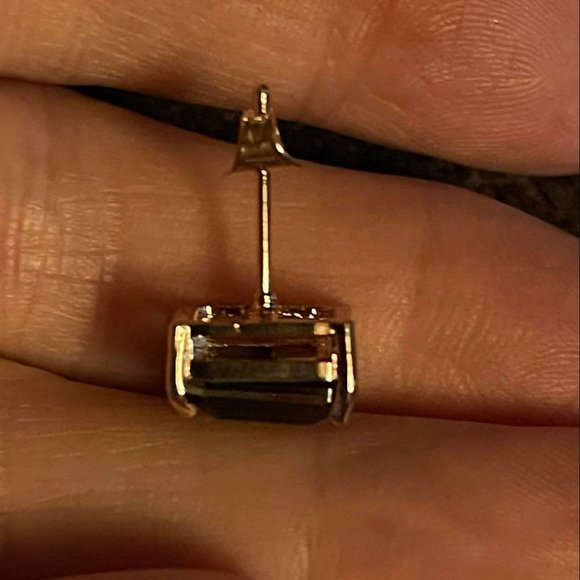 Yellow Green Ombre Tourmaline Earrings - Picture 5 of 8